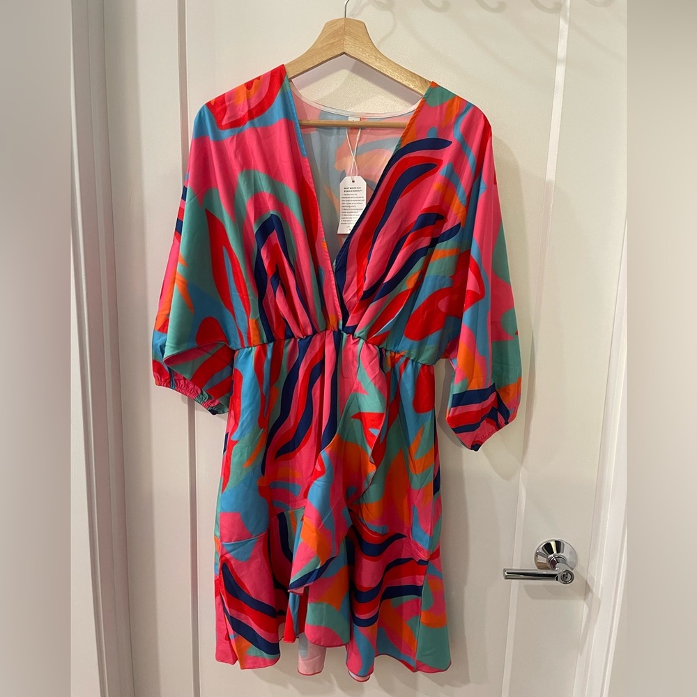 Zcrave new with tags size large multicolor dress